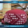 Peci Batik Poleng Merah Putih - Gambar 3