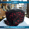 Peci Batik Poleng Merah Hitam - Gambar 4
