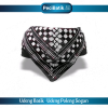 Udeng Batik Poleng Sogan Cokelat - Gambar 5